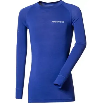 Pánské tričko PROGRESS Progress Bambus dětské termo triko s dlouhým rukávem, tmavě modrá velikost 164