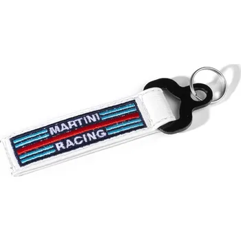 Přívěsek na klíče Sparco ve tvaru tažného oka Martini Racing, barva bílá