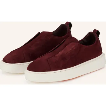 Dámské mokasíny Santoni Dámské Slip-On Sneakersy Victory, tmavě červená, 40