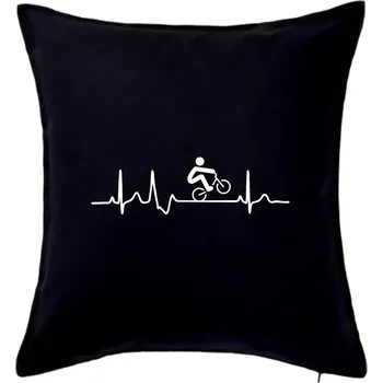 Polštář EKG BMX kolo - Polštář 50x50 - 50x50 - Pouze potah ( Černá )