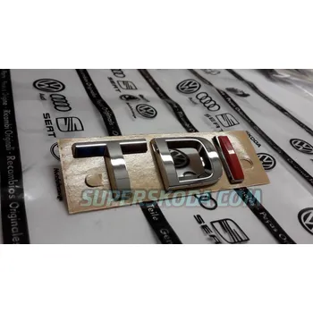 Polep vozidla 3D emblém - TDI pro rok 13-17