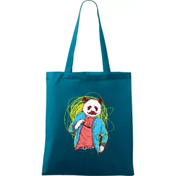 Panda Bear - Taška bavlněná - 42 x 38 cm ( Petrolejová )