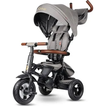 Dětská tříkolka Dětská tříkolka Rito Deluxe Rubber šedá