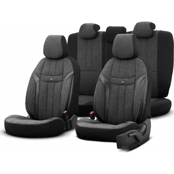 Potah sedadla Sada autopotahů OTOM SWAN 501 ČERNÉ 3-ZIP