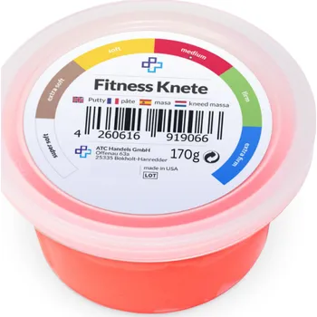 Hmota pro rehabilitaci rukou - 170g střední - červená