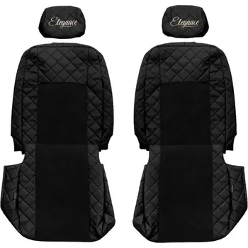 Ochranný autopotah Potahy sedadel (1+1) - Elegance Q, VOLKSWAGEN TRANSPORTER T5 (01.2003-12.2015) & VOLKSWAGEN TRANSPORTER T6 (01.2016-12.2021) - Sedadlo pro jednoho cestujícího 1+1