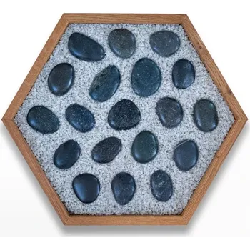 Přírodní kámen Bosé chodníky - Leštěné valouny v bílém mramoru