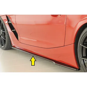 PC tuning Rieger spoiler pod boční práh mont. strana levá pro BMW Z4 G29, G4Z roadster, 03/19-, plast ABS lakovaný do černé lesklé barvy