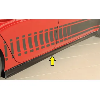 PC tuning Rieger boční práh (XS) mont. strana pravá pro Seat Leon KL 5-dvéř., 04/20-, plast ABS lakovaný do černé lesklé barvy