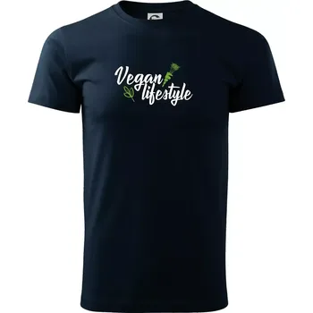Vegan lifestyle - Triko extra velké (5-8XL) - 7XL ( Námořní modrá (velmi tmavá - téměř černá) )
