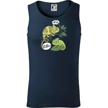 Chameleoni jak sis to užila - Tílko pánské Core - XL ( Námořní modrá (velmi tmavá - téměř černá) )