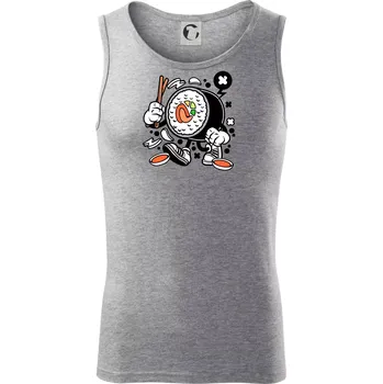 Pánská móda Sushiman - Tílko pánské Core - S ( Tmavě šedý melír )