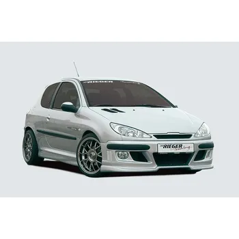 PC tuning Rieger maska chladiče pro Peugeot 206 convertible CC, sedan, plast ABS bez povrchové úpravy