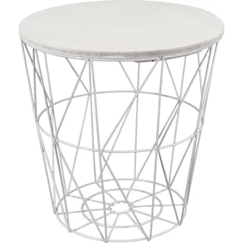 Konferenční stolek Odkládací stolek Industrial I, ø 29 × 31 cm, MDF, ocel 778071-3