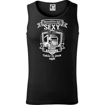 Pánské termoprádlo Nesnáším být sexy - Řidič kamionu ERB - Tílko pánské Core - 2XL ( Černá )
