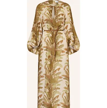 Dámské šaty Zimmermann Dámské Lněné Šaty Ascension S 3/4 Rukávem, krémová...