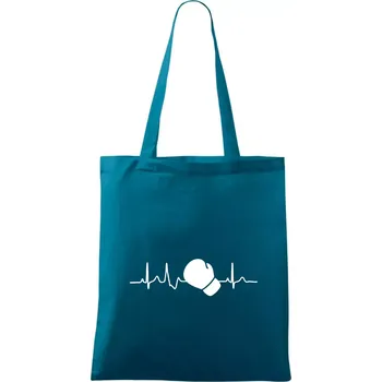 EKG box rukavice - Taška bavlněná - 42 x 38 cm ( Petrolejová )