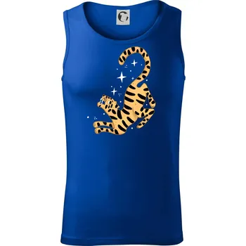 Tygr s hvězdami (studio-arte.cz) - Tílko pánské Core - L ( Královská modrá )