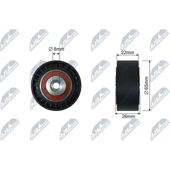 Napínací kladka, žebrovaný klínový řemen NTY RNK-ME-044