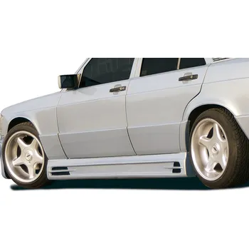 PC tuning Rieger boční práh mont. strana pravá pro Mercedes 190 W201 sedan, plast ABS bez povrchové úpravy, s prolisem, s prolisem a dvěma výřezy, r.v. 1989-