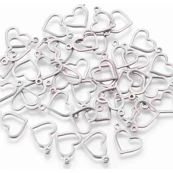 Přívěsek Pro Háčkování Přívěsek srdíčko 13 x 10 mm