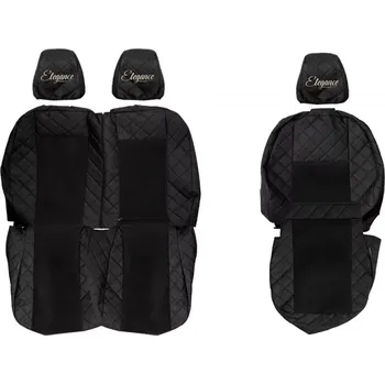 Ochranný autopotah Potahy sedadel (1+2) - Elegance Q, FORD TRANSIT VIII MK8 (01.2014-12.2024) - Dvojité sedadlo spolujezdce 1+2