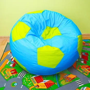 Taburet Dětský taburet MÍČ 50 cm - světlemodrá + zelená