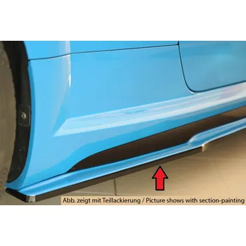PC tuning Rieger spoiler pod boční práh (ca. 19mm) mont. strana pravá pro Audi TTS 8J-FV, 8S kupé, r.v. 09/18-, plast ABS bez povrchové úpravy