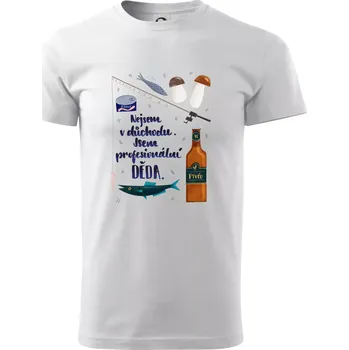 Profesionální děda (studio-arte.cz) - Triko extra velké (5-8XL) - 8XL ( Bílá )