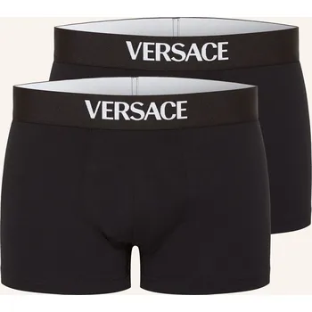 Boxerky Versace Pánské Boxerky, 2 Kusy V Balení, černá, 50
