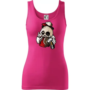 Dámské tričko Graffiti panda - Dámské tílko - 2XL ( Purpurová )