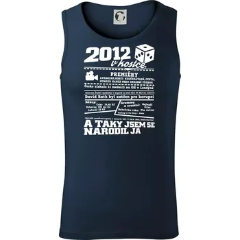 2012 v kostce - Tílko pánské Core - S ( Námořní modrá (velmi tmavá - téměř černá) )