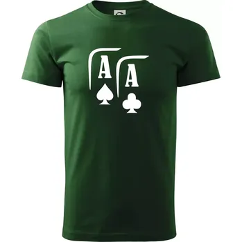 Poker AA - Triko extra velké (5-8XL) - 6XL ( Lahvově zelená )