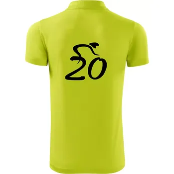 Pánská košile Cyklista slaví dvacítku (20) - Polokošile Victory sportovní (dresovina) - S ( Limetková )