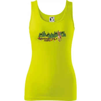 Nejkrásnější laň v revíru - Dámské tílko - XS ( Limetková )