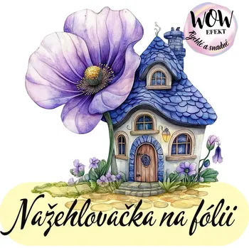 Nažehlovačky na fólii Nažehlovačka na fólii, Květinový domeček 1 , 13,7x13,6 cm /ks