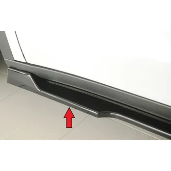PC tuning Rieger spoiler pod boční práh mont. strana levá pro Tesla Model Y 003, 03/20-, plast ABS lakovaný do černé lesklé barvy