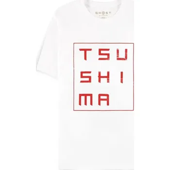 Pánské tričko Difuzed Tričko Ghost of Tsushima - Tsushima XL Bílá