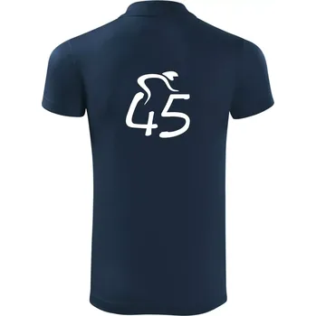 Pánská košile Cyklista slaví pětačtyřicítku (45) - Polokošile Victory sportovní (dresovina) - L ( Námořní modrá (velmi tmavá - téměř černá) )