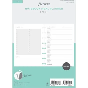 Diář Filofax Nedatovaná náplň pro Notebook A5 - plánování jídla