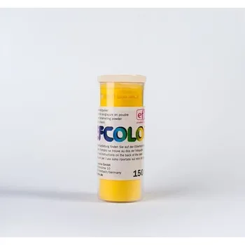 Speciální výtvarná barva Efcolor - Smaltovací prášek, 10 ml - žlutý