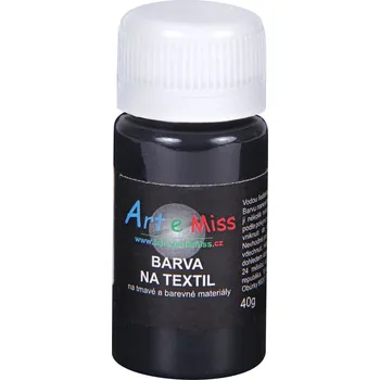 Speciální výtvarná barva Barva na tmavý textil, 40 g - černá