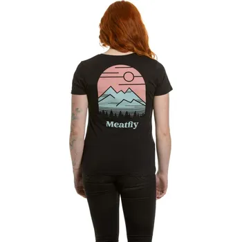 Dámské oblečení Meatfly dámské tričko Cordie Black | Černá | Velikost XS | 100% bavlna