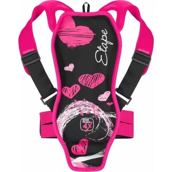 Chránič těla a ramene Dětský chránič páteře Etape BACKBONE 140/158 Černá, Růžová, Bílá