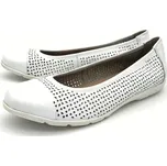 Dámské baleríny Caprice 9-9-22151-28-102 bílá Barva: white nappa, Velikost: 41