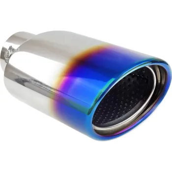 Koncovka výfuku Laděná koncovka výfuku nerezová 120x68 leštěná opálená