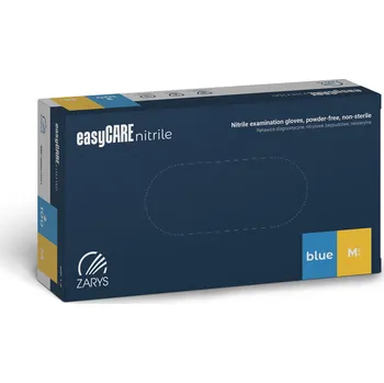 Vyšetřovací rukavice easyCare nitrilové rukavice - modré Velikost: S