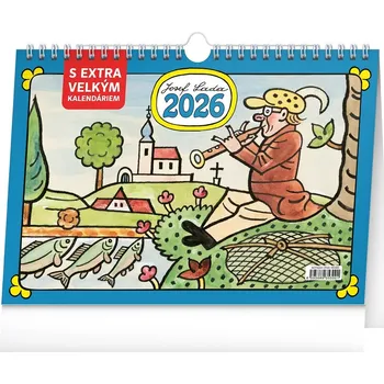 Kalendář Kalendář stolní, Josef Lada, extra velké kalendárium, Presco Group