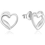 MOISS Něžné stříbrné náušnice pecky Srdíčka E0002440 + 2 měsíce na vrácení zboží