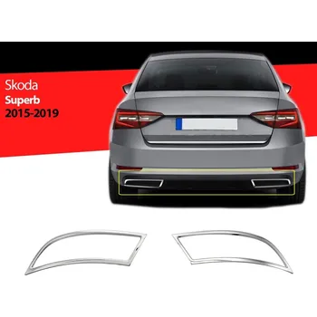 Škoda Superb III 2015-2019 - Nerez rámečky koncovek výfuku